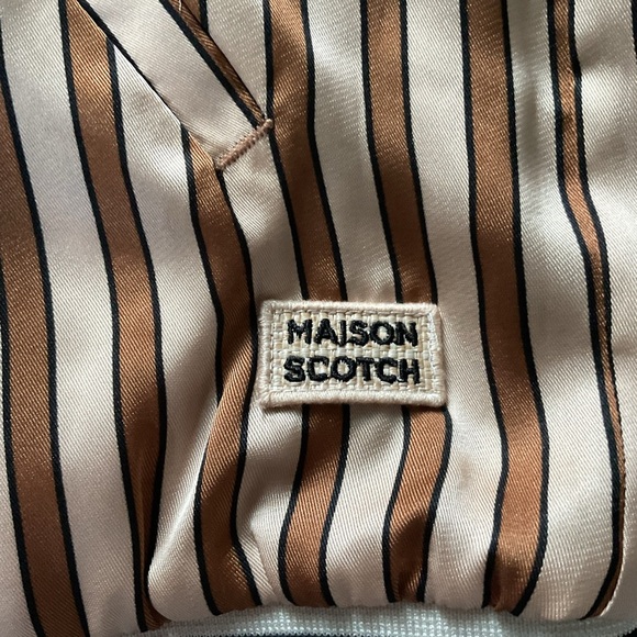 Scotch & Soda Black and Brown Bomber Jackets - Picture 9 of 10